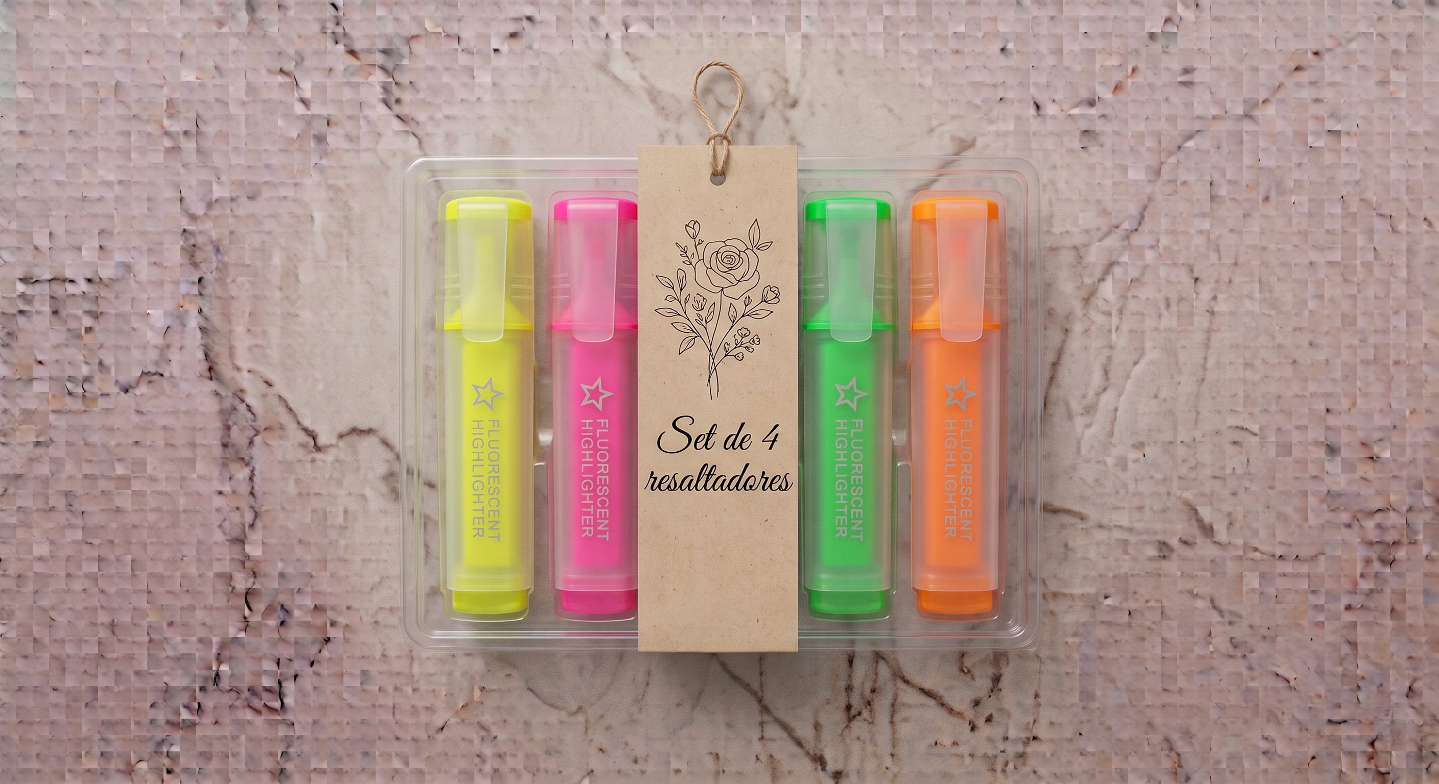 Resaltador Pack x4