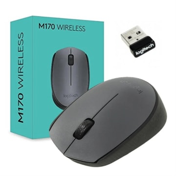 Mouse LOGITECH Inalámbrico Óptico M170 Negro