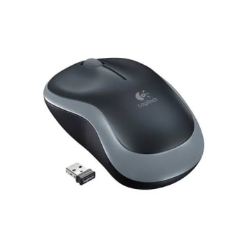 Mouse LOGITECH Inalámbrico Óptico M185 Negro