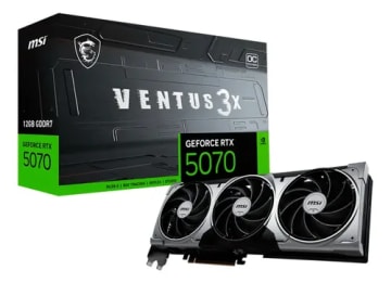 Tarjeta Gráfica MSI GeForce RTX 5070 Ventus 3X 12GB GDDR7
