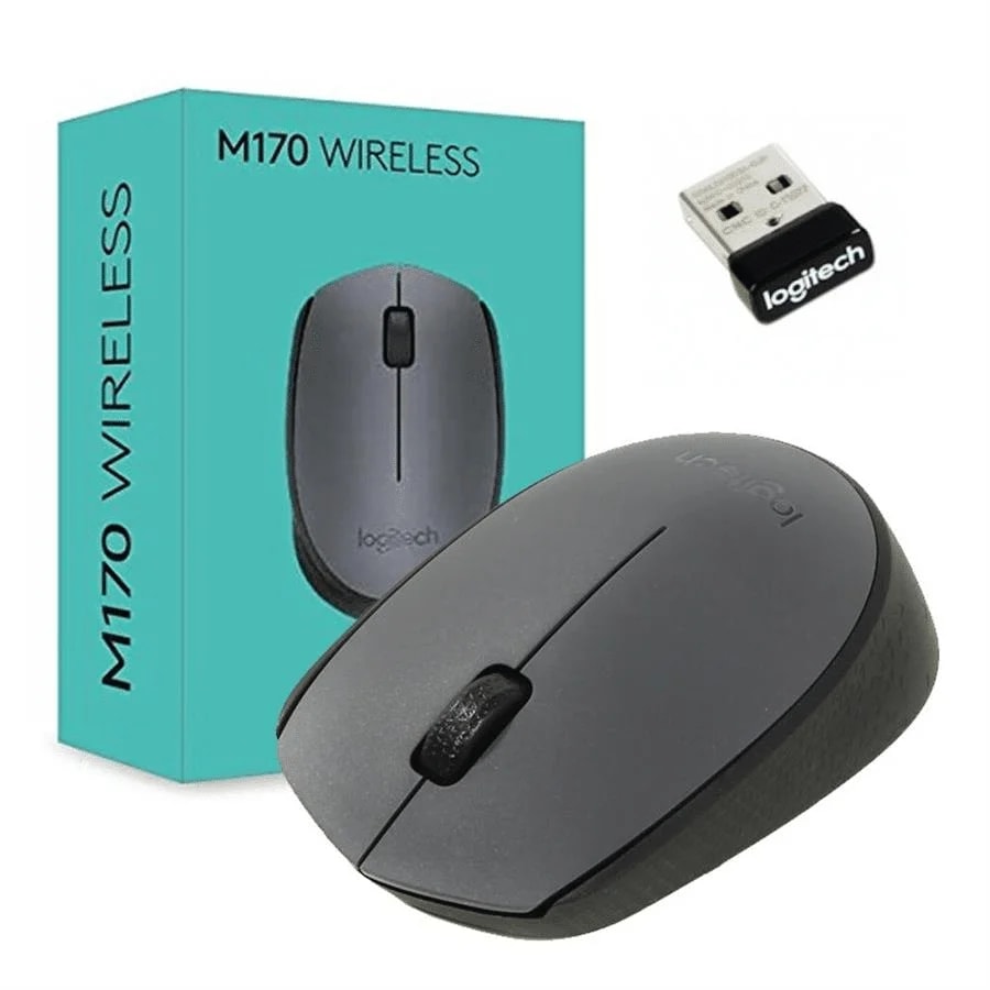 Mouse LOGITECH Inalámbrico Óptico M170 Negro