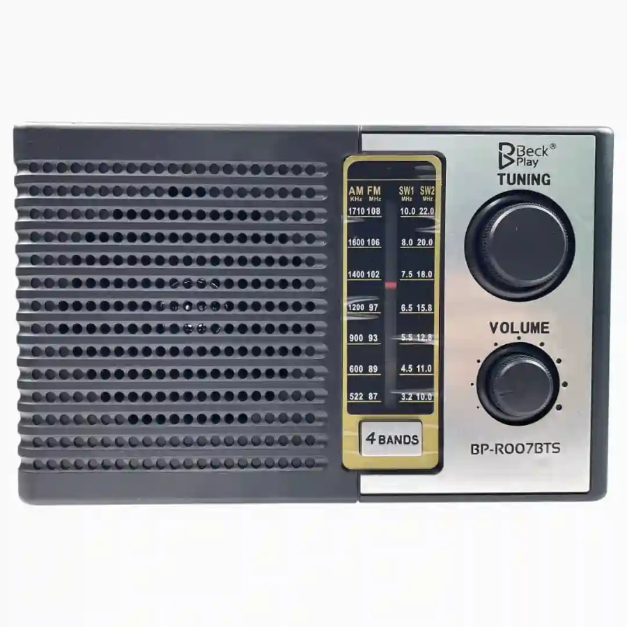 Radio portátil con panel solar
