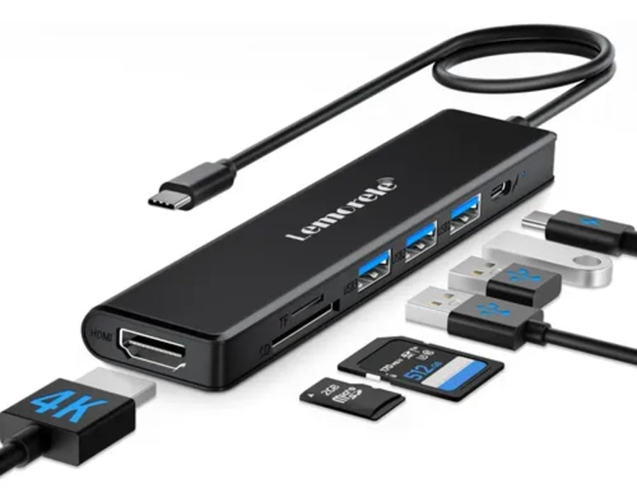 Hub USB-C 7 en 2 multipuerto