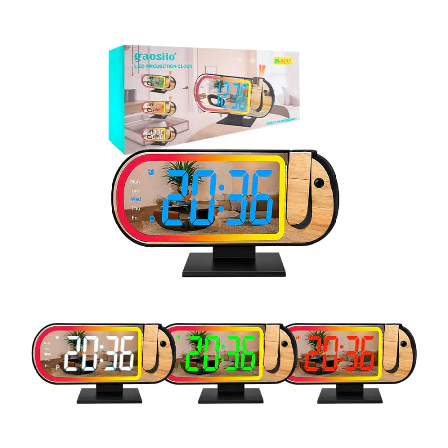 Reloj despertador digital LED