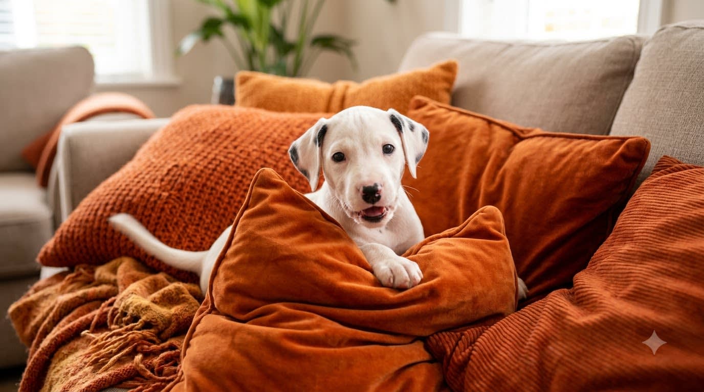 Happy dog adopted