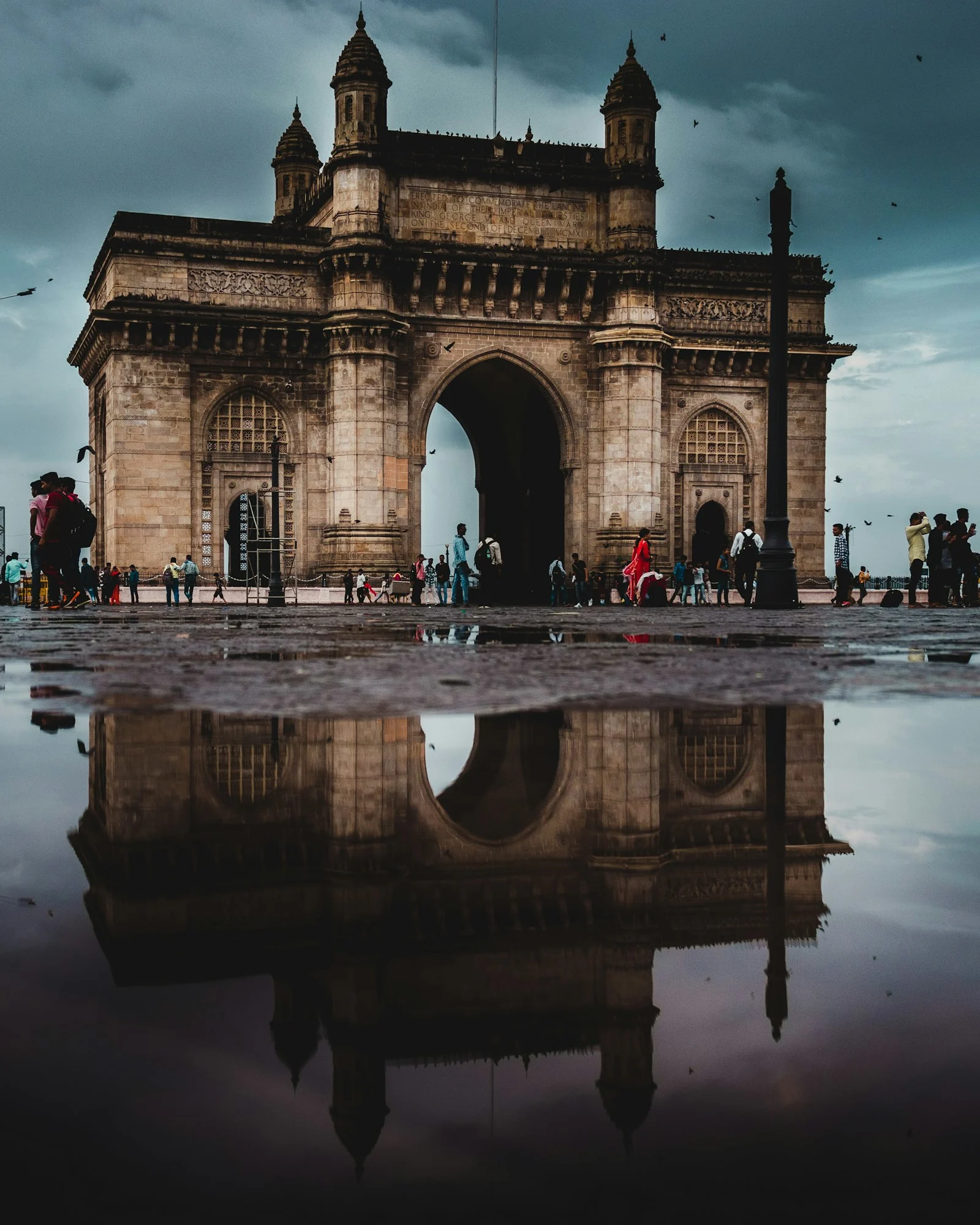 Mumbai skyline and port