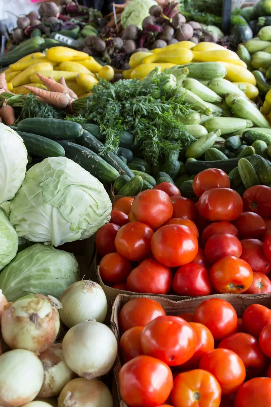 Assorted fresh vegetables