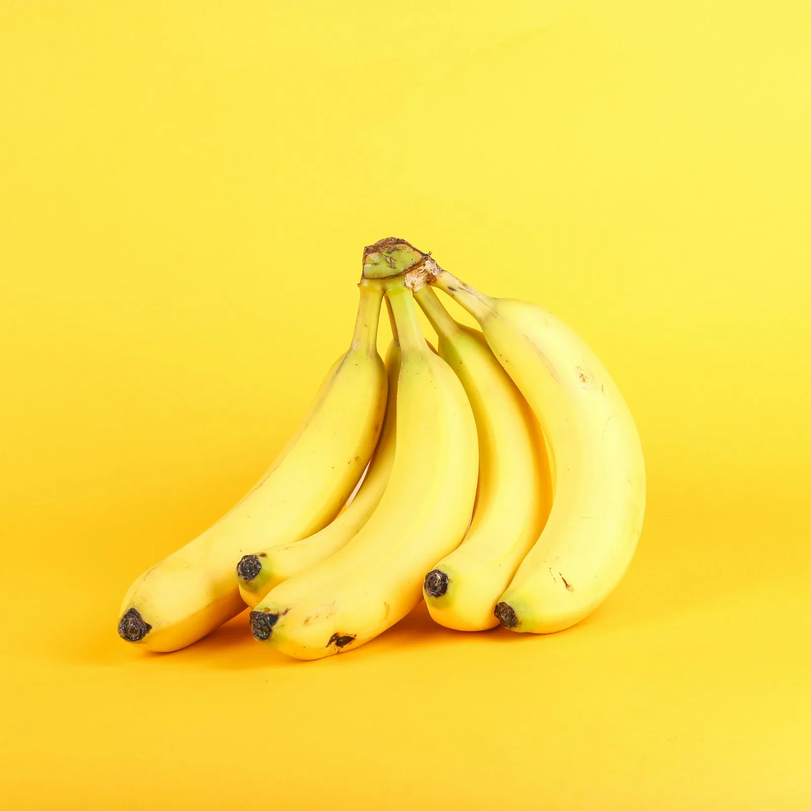 Bunch of ripe yellow bananas