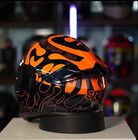 HF130 MOTO GP LAVA FLOW ORANGE SHINY PEARL vista 1