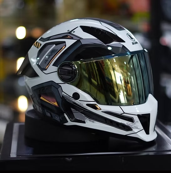 CASCO BELLBIKE BEL-8 INTEGRAL AERO STRIKE GLOSS WITHE/BLACK vista 1