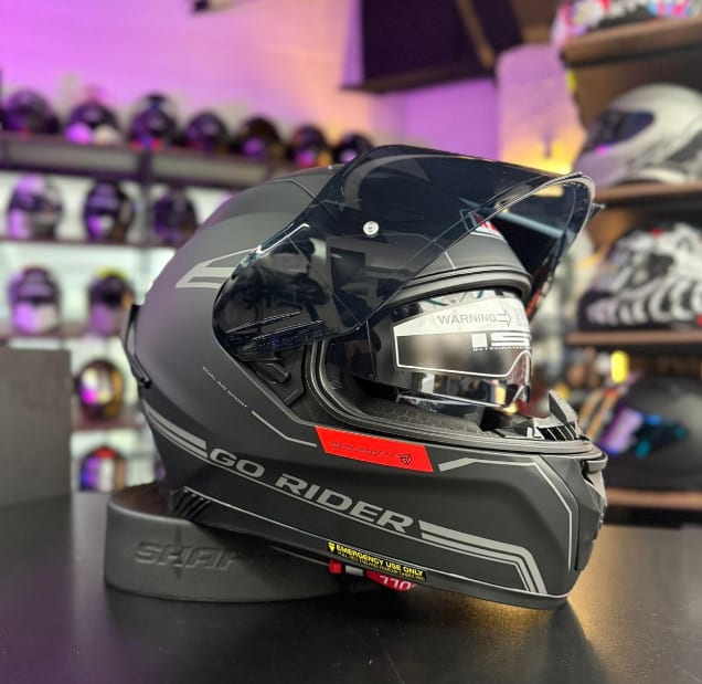 CASCO NZI GO RIDER SOLID NG RJ MOTOCICLISMO PROTECCIÓN vista 1