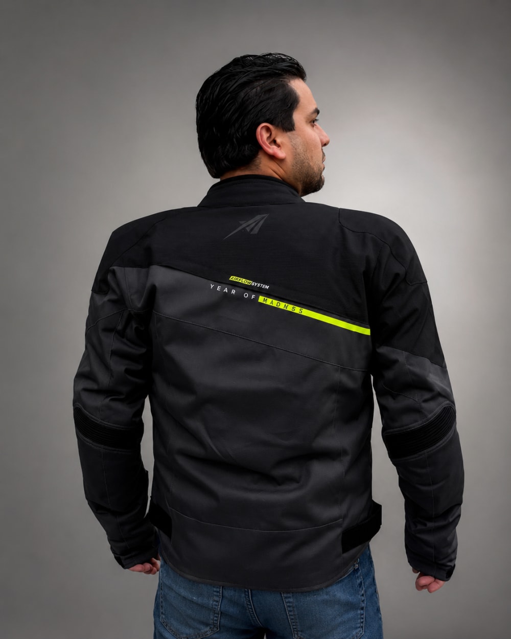 ALFASTAR_CASACA ALFASTAR 1177 GRIS/NEG/AMAR F M_ROPA DE MOTOCICLISMO vista 1