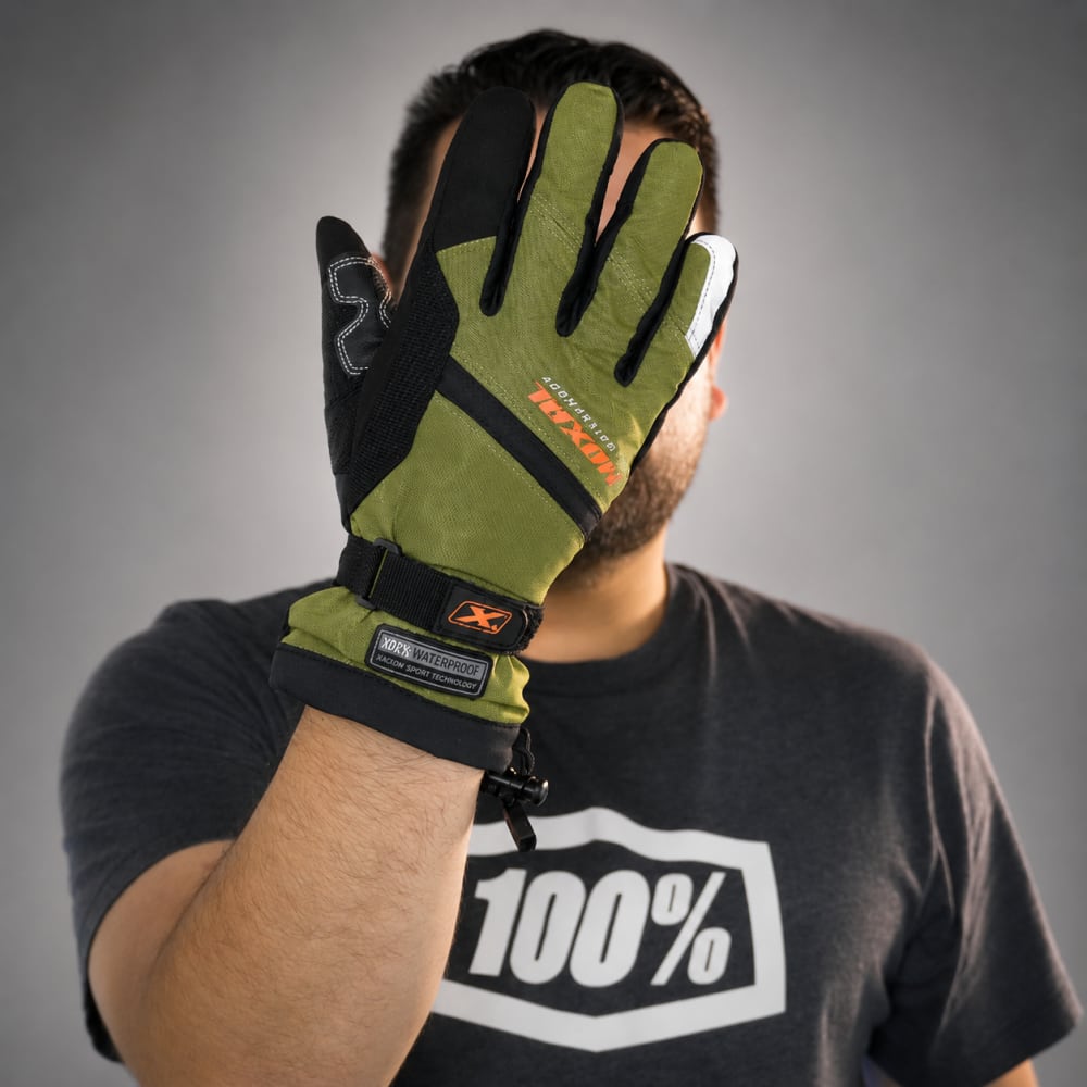 GUANTE LARGO IMPERMEABLE VERDE OLIVA  GL-11 - MOXAL  vista 1
