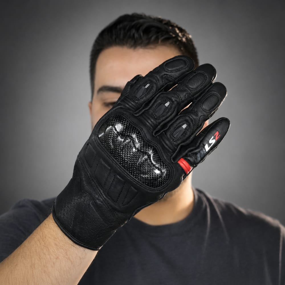 GUANTES LS2 SPARK NEGRO vista 1