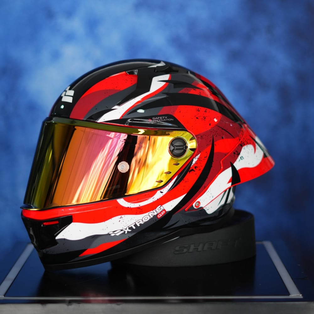 CASCO INTEGRAL XTR-352 R1 BOOM ROJO/BLANCO vista 1