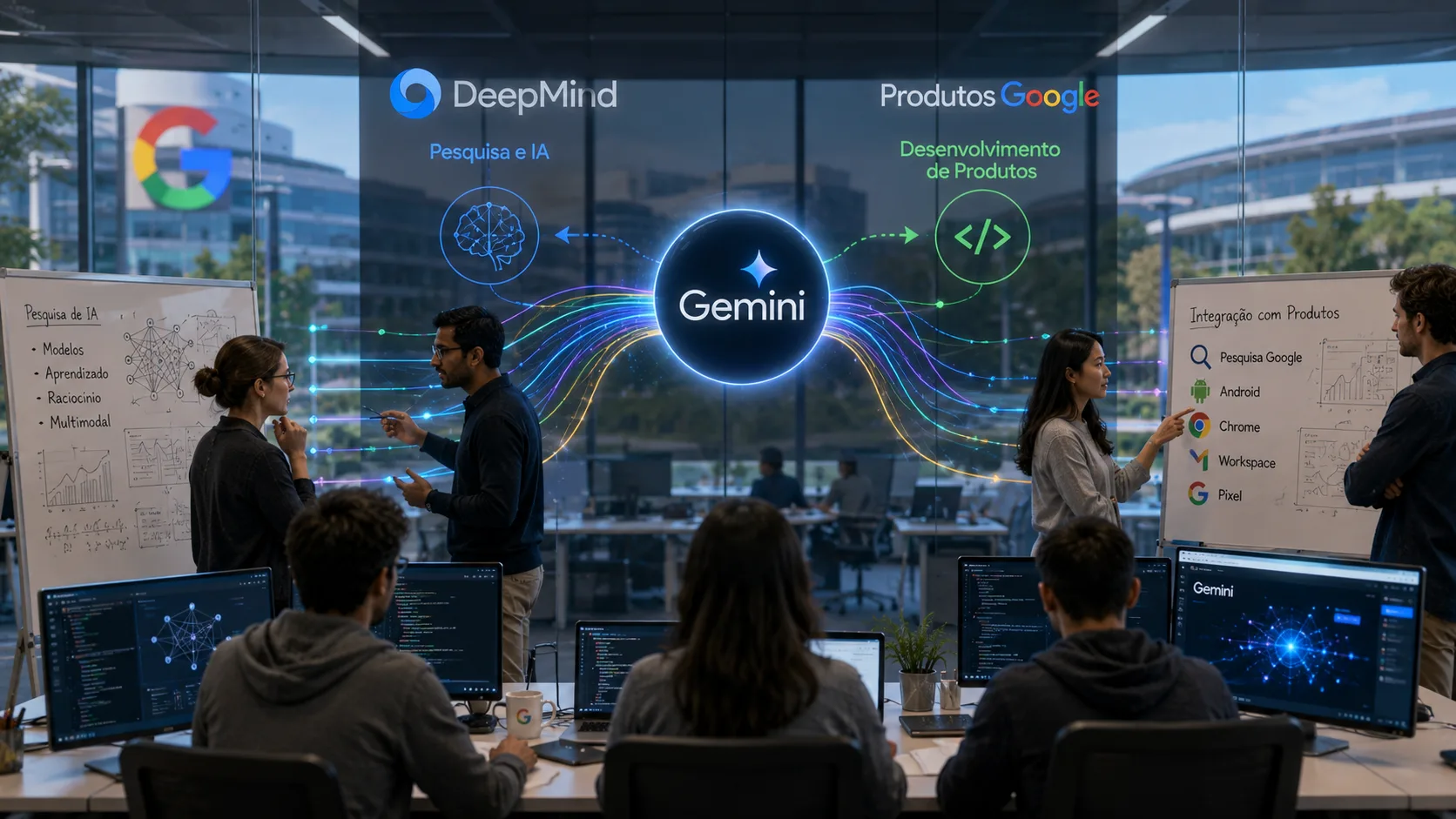 Google reorganiza liderança da IA para acelerar integração entre pesquisa e produtos