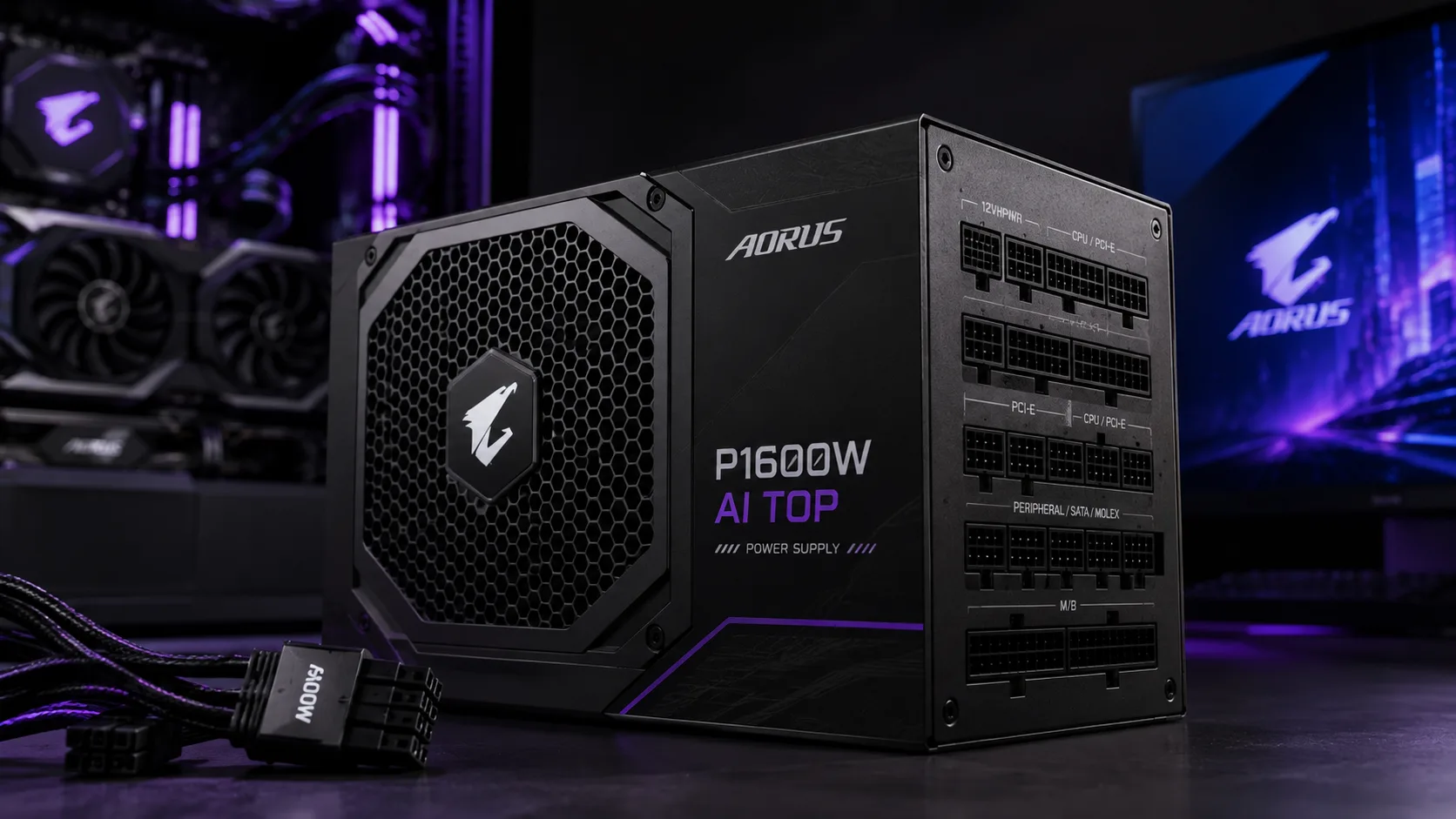 Gigabyte apresenta fonte de 1600 W preparada para PCs com inteligência artificial e hardware extremo