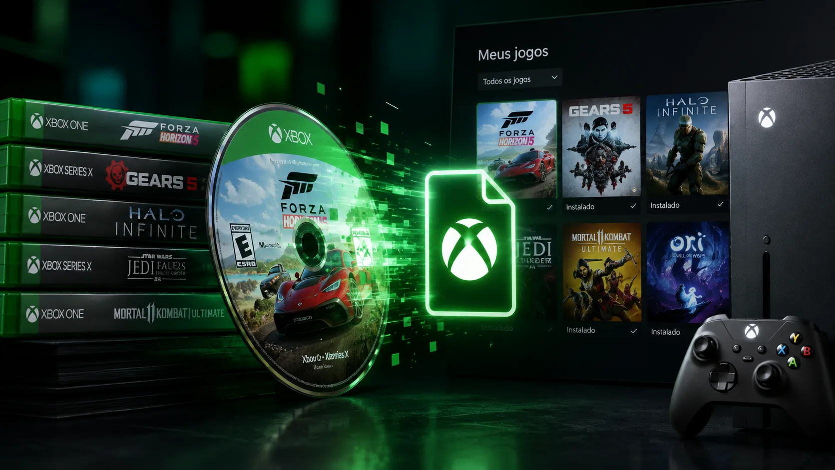 Microsoft testa sistema para converter discos do Xbox em licenças digitais