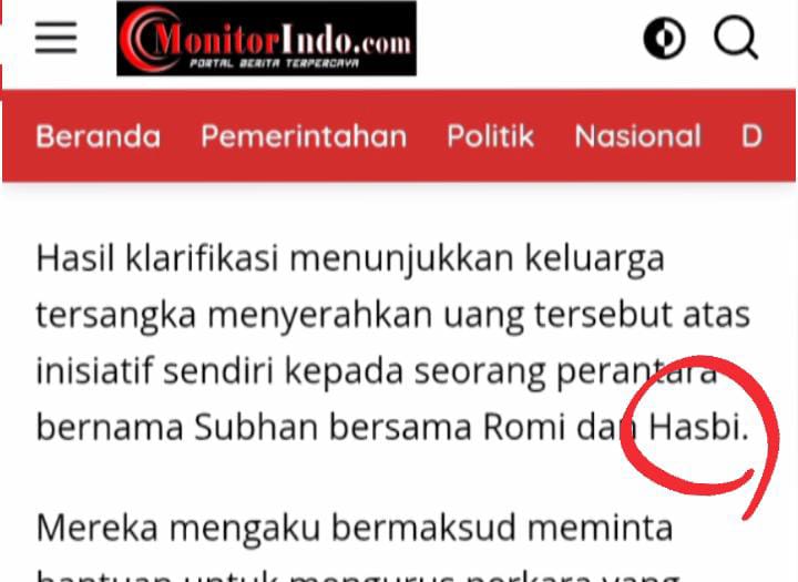 Diduga Jadi Korban Fitnah, Nama Jurnalis Hasbi Dicatut dalam Dugaan Skandal Suap Polres Sumedang