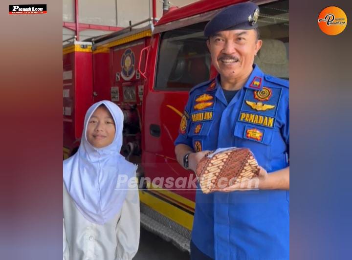Impian Jadi Nyata, Bocah Asal Samarang Rayakan Ulang Tahun di Mako Damkar Garut
