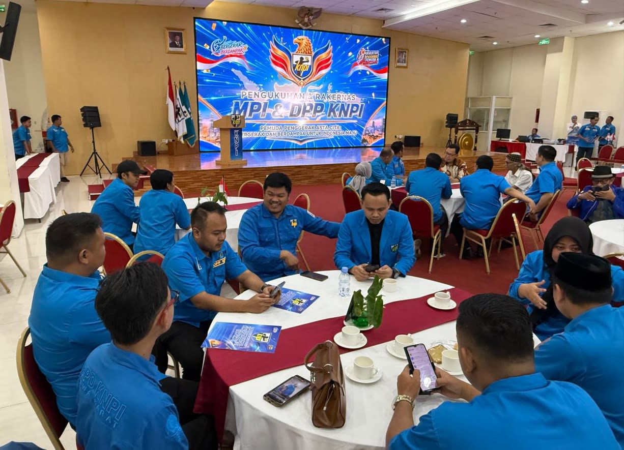 DPD KNPI Kota Sukabumi menghadiri acara RAKERNAS DPP KNPI Nasional Indonesia 2026
