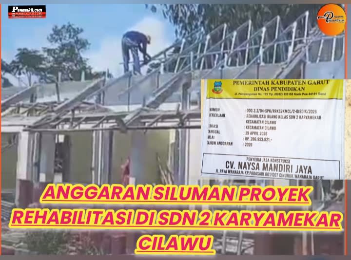 Sumber Anggaran Gelap, Proyek Rehabilitasi SDN 2 Karyamekar Cilawu Minim Pengawasan