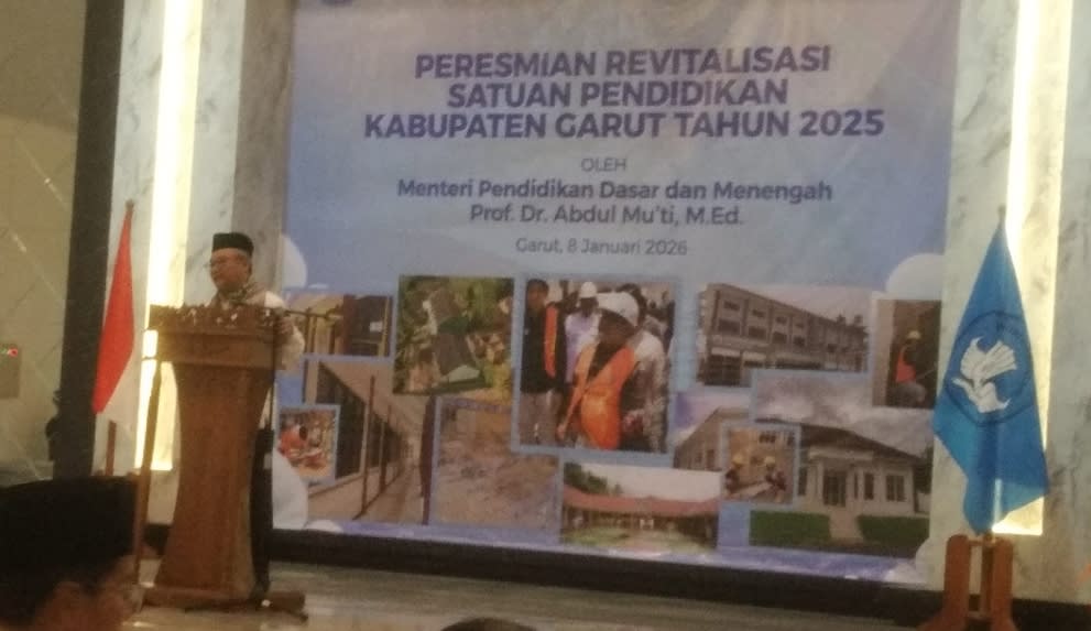 Mendikdasmen Resmikan Revitalisasi Satuan Pendidikan dan Gelontarkan Rp. 133 Milliar Untuk 156 Sekolah di Garut