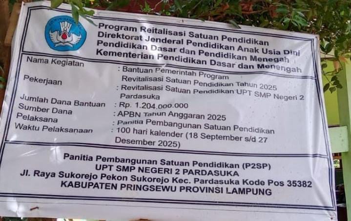 Ada Pembangunan Di SMPN 2 Pardasuka Namun Tidak Libatkan Komite Sekolah Dan Warga Sekitar, Ada Apakah ?