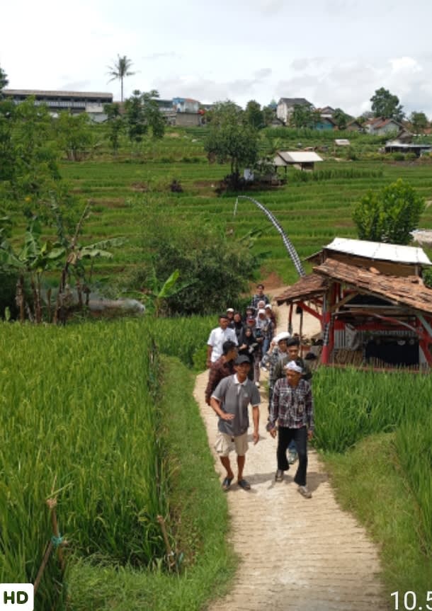 Prakarsa Muda kunjungi Potensi Wisata Lokal Cisema, Branding dan lebih menata objek viral dengan Sawah membentang