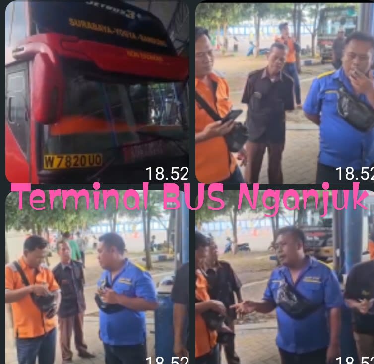 Dialihkan di Terminal Nganjuk, Empat Wartawan Protes Tiket Bus Nonprosedural
