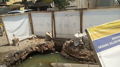 Anggi Menepis Pengerjaan Proyek ABT Sepanjang Jalan Laswi Baleendah Itu Bukan Perumda Tirta Raharja, Tapi Dikerjakan Oleh PT. Moya Indonesia