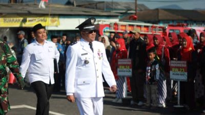 Upacara Memperingati Hari Kemerdekaan 17 Agustus 2025 di Desa Pangalengan Bersama Anak-anak KKN