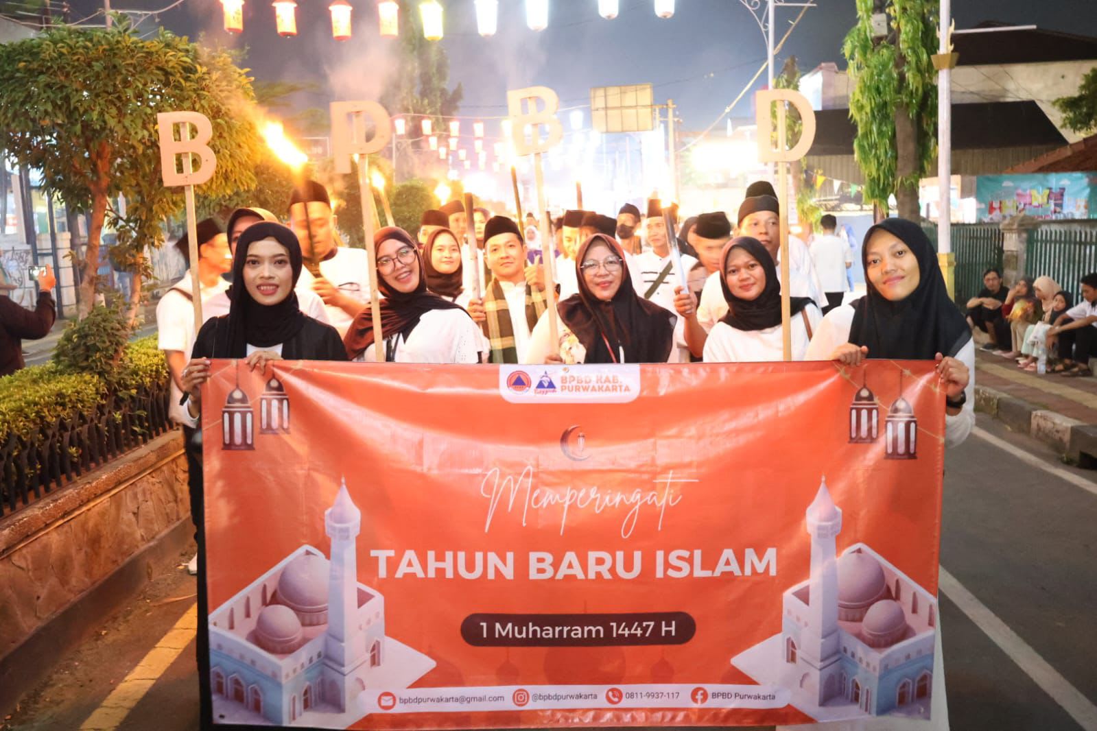 Pawai Obor Purwakarta 1 Muharram 1447 H
