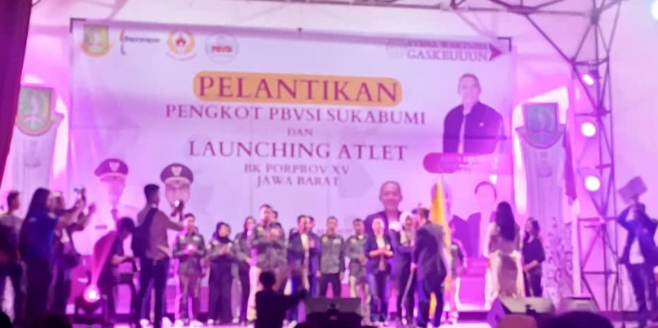Pelantikan PENGKOT PBVSI Sukabumi dan Launching Atlit BK PORPROV XV Jawa Barat