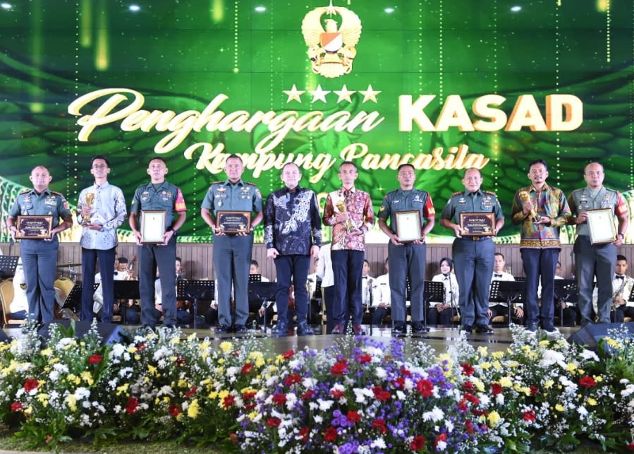 Kodim 0424/Tanggamus Raih Juara Tiga Penghargaan Kasad Pada Lomba Kampung Pancasila Kategori Ketahanan Pangan