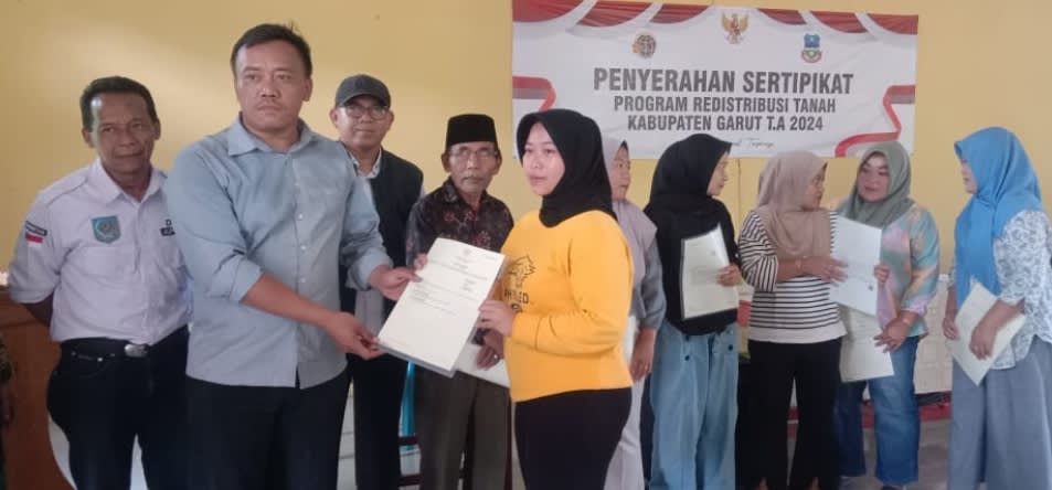 Penantian Panjang Warga Desa Linggarjati Garut, Dapat Sertifikat Tanah Sampaikan terima kasih kepada Panitia dan BPN