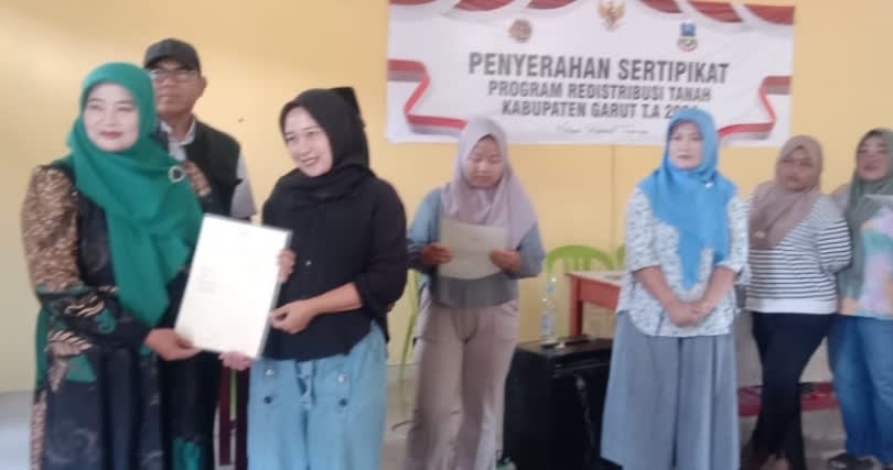 Penantian Panjang Warga Desa Linggarjati Garut, Dapat Sertifikat Tanah Sampaikan terima kasih kepada Panitia dan BPN