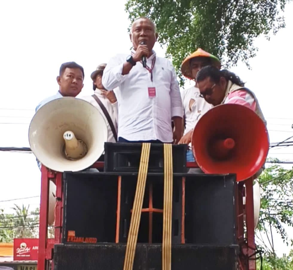 Rapat pleno KPU & Bawaslu di hotel Laska batal karena adanya UNRAS yang dipimpin Letkol (Purn TNI) H. Lukman Tyas selaku Penanggung jawab