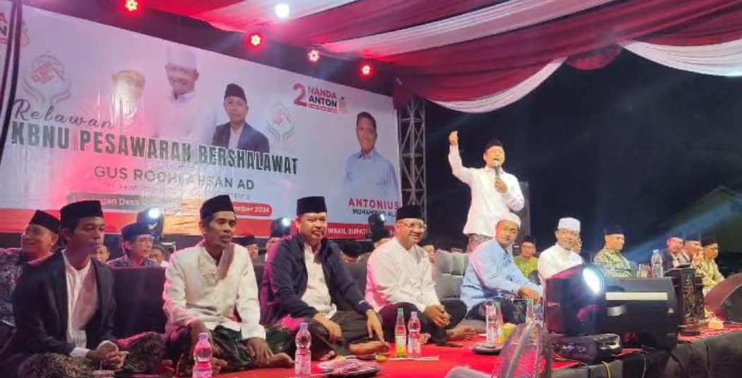 Nanda-Anton Menutup Masa Kampanye Dengan Bershalawat Masyarakat Negeri Katon