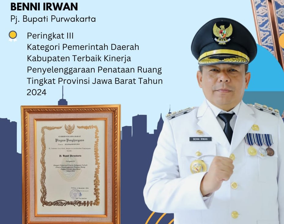 Pemkab Purwakarta Raih Penghargaan Kinerja Penyelenggaraan Penataan Ruang