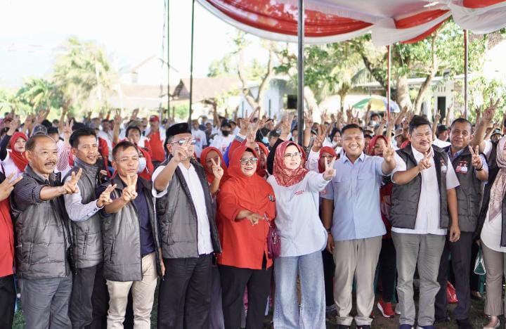 Tim KUR (Koalisi Untuk Rakyat) Nanda-Anton Kecamatan Kedondong Way Khilau Resmi Dikukuhkan