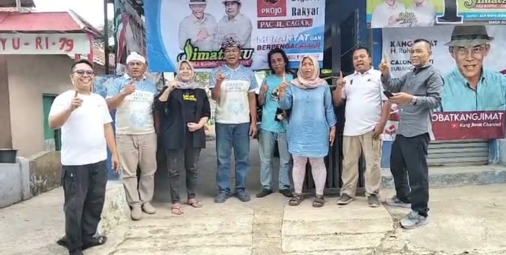 Blusukan ke wilayah selatan atur strategi kemenangan Jimat Aku dilakukan Ketua Projo Subang