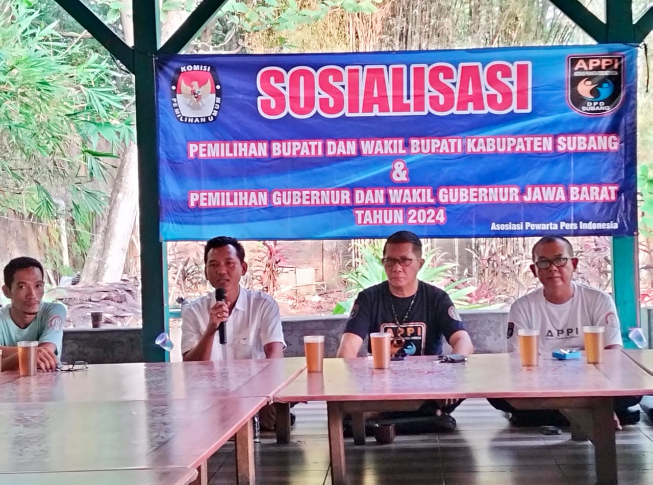 Giat Sosialisasi Pilkada Bupati dan Wakil Bupati Serta Gubernur dan Wakil Gubernur dilaksankan DPD APPI Subang bersama KPUD