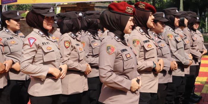 Polwan Polres Purwakarta Dilatih Untuk Pengamanan Pilkada Serentak 2024