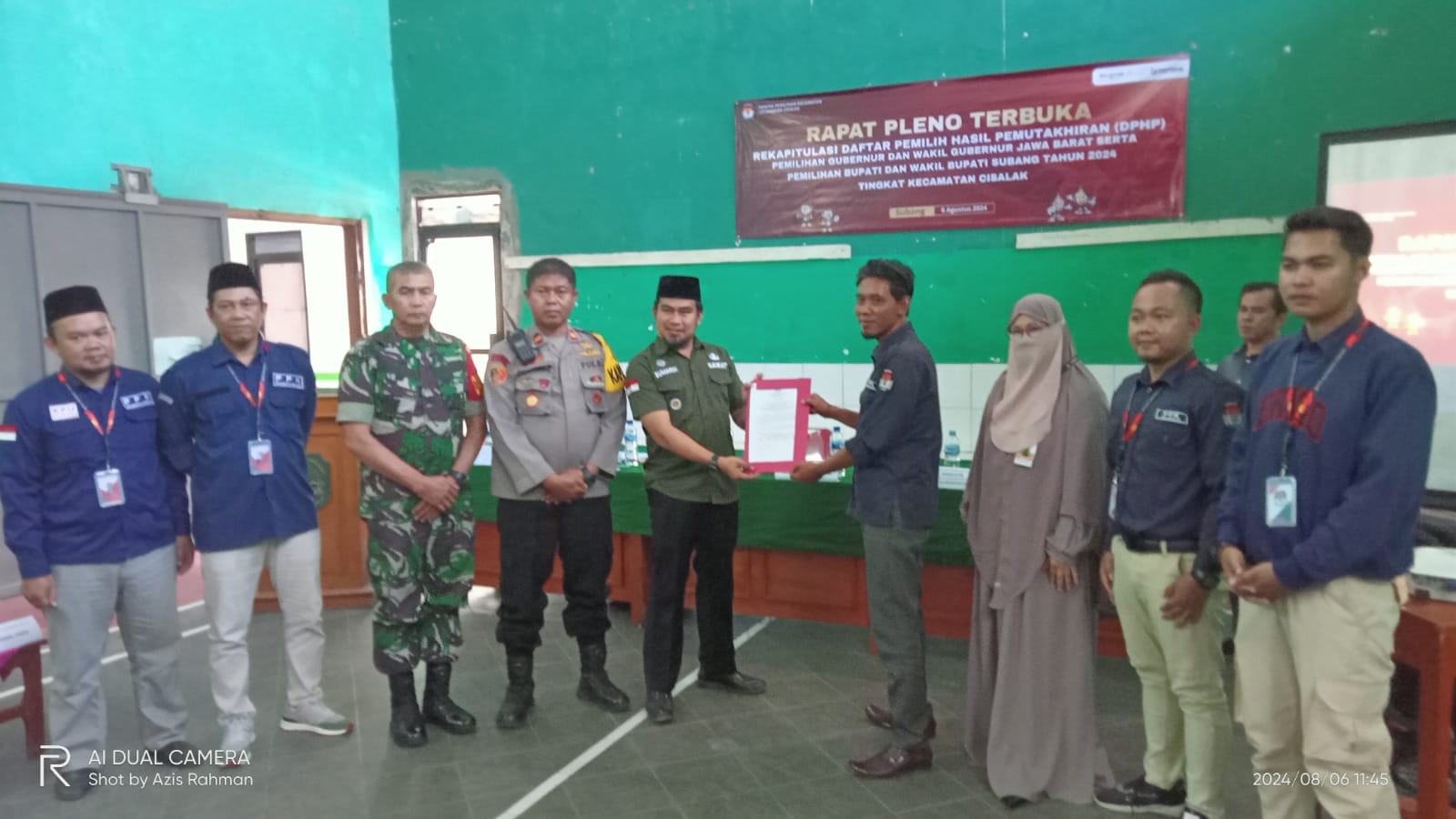 PPK Kecamatan Cisalak Gelar Rapat Pleno DPHP Terbuka Pemilu Gubernur/Wakil Gubernur Jabar Dan Bupati/Wakil Bupati Subang 2024