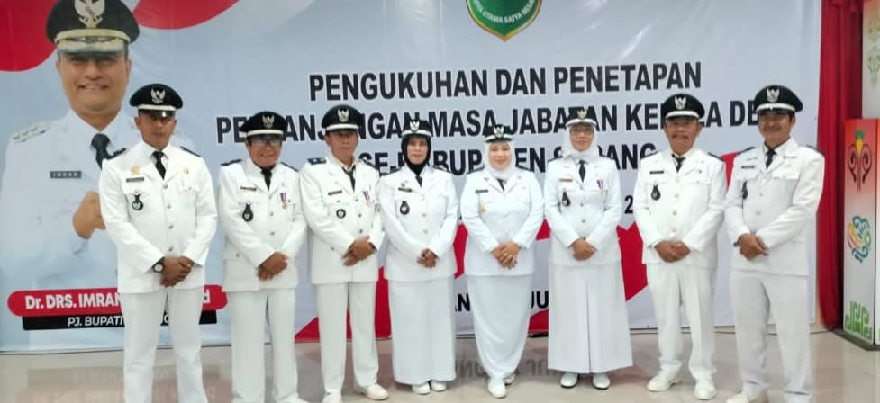 Ketua APDESI dan 242 Kades Sekabupaten Subang dilantik perpanjangan masa Jabatan oleh PJ Bupati