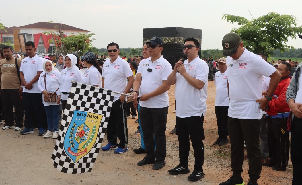 Polres Batubara dan Pemkab Batu Bara Deklarasi dan Gebyar Batu Bara Bersih Narkoba