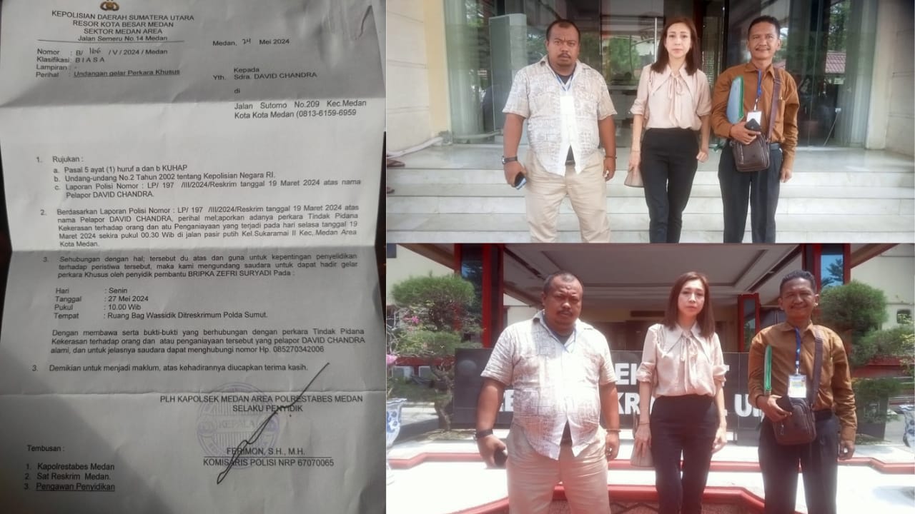 Kuasa Hukum Laporkan Penyidik Polsek Medan Area ke Propam.Batalkan Gelar Perkara Khusus Dengan Alasan Tak Jelas