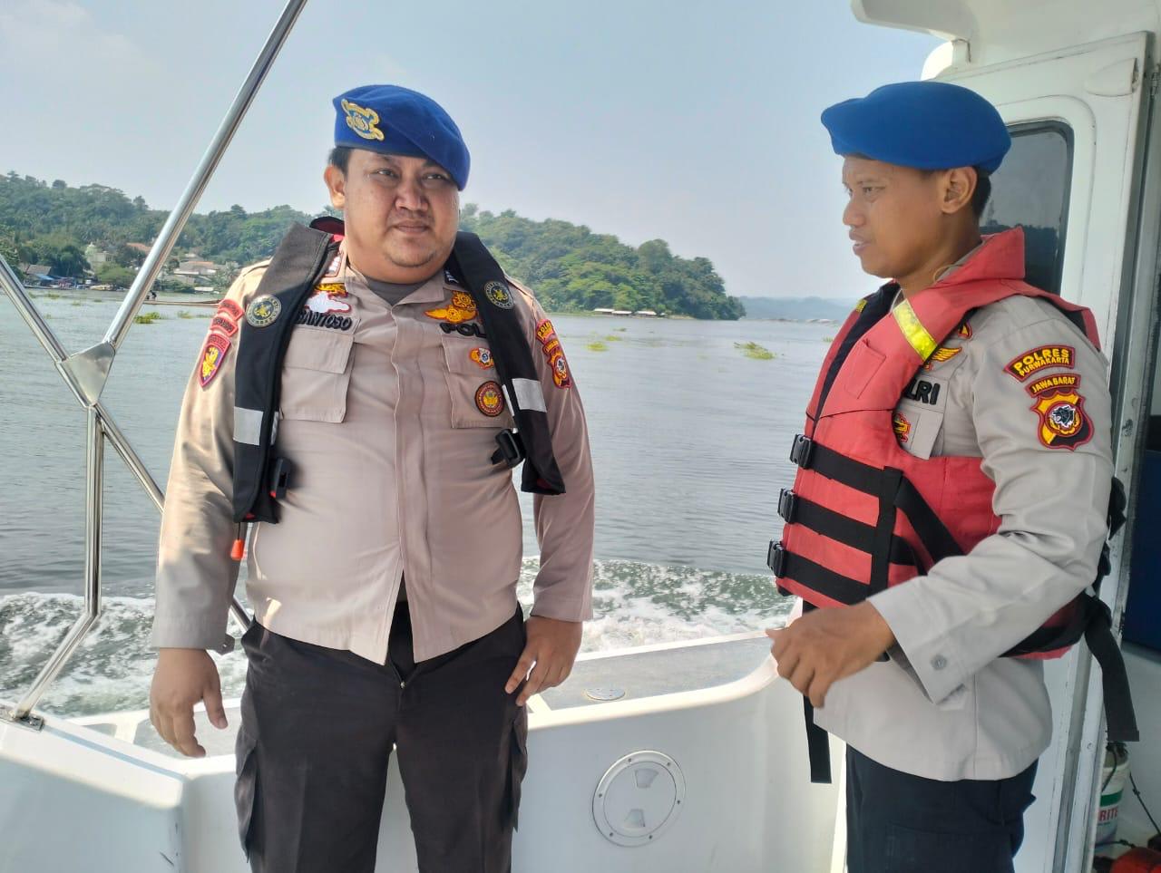 Rutin Lakukan Patroli Di Perairan, Satpolairud Polres Purwakarta Terus Ciptakan Kamtibmas Yang Aman Dan Kondusif