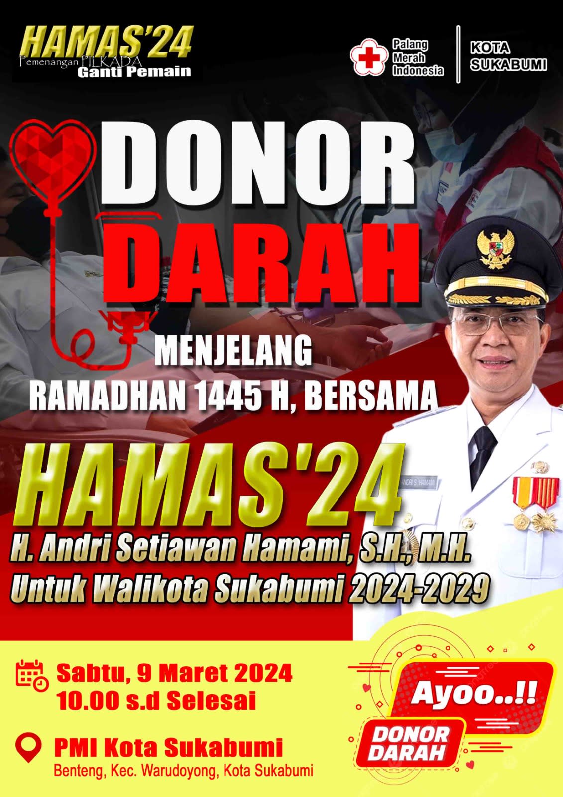 SAMBUT BULAN SUCI ROMADHON 2024 HAMAS DONOR DARAH